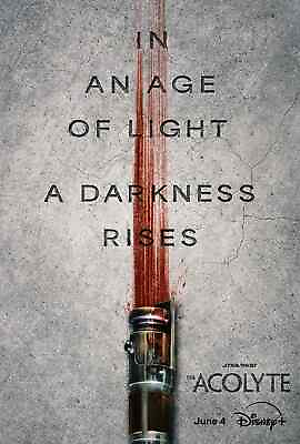 #ad Star Wars The Acolyte Double Sided Original 27x40 Teaser Poster Disney