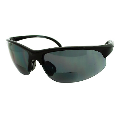 #ad Mens Sunglasses with Bifocal Reading Lens Half Rim Sports Fashion $11.95