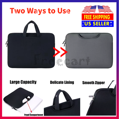 #ad Laptop Sleeve Case Bag Cover Handle For MacBook Air Pro Lenovo HP Dell 14quot; 15.6quot;