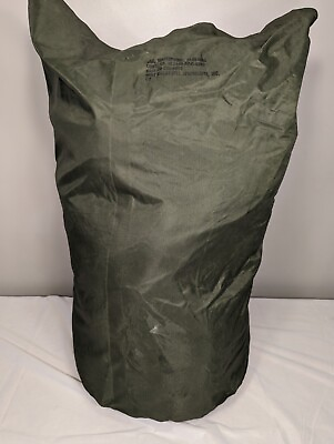 #ad Waterproof Clothing Bag Military Green NSN 8465 00 261 6909 wet weather bag