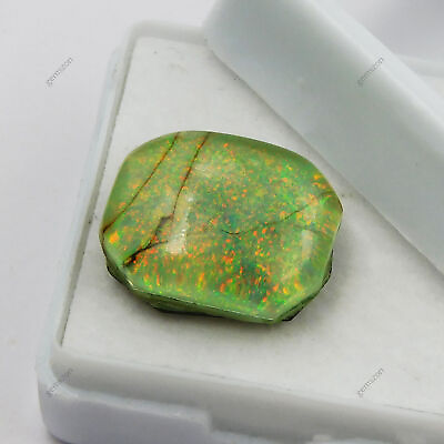 #ad 9.50 Ct Emerald Cut Monarch Opal Natural Loose Gemstone CERTIFIED