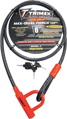 #ad Trimax Trimaflex Coiled Cable Lock 72 inch TCU1572