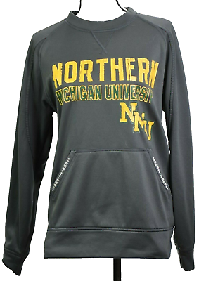 #ad NMU Northern Michigan University Womens Small Gray Pullover Sweatshirt
