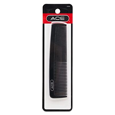 #ad Ace Pocket Hair Comb 5 Inch Black Pack of 6 Great for All Hair Types ...
