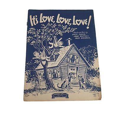 #ad Its Love Love Love 1943 Vintage Sheet Music Piano Voice Guitar Easy Listening