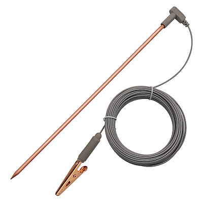 #ad Copper Grounding Rod with 40ft Ground Cord amp; Alligator Clip Portable Ground Rod