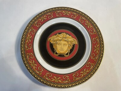 #ad Rosenthal Versace Medusa Red Bread Or Side Plate 7 1 4” MINT 24 Available