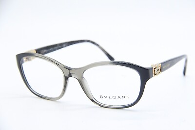 #ad NEW BVLGARI 4062 B 5248 CLEAR GREY BLUE MARBLE AUTHENTIC EYEGLASSES FRAMES 52 17