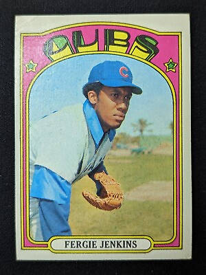 #ad 1972 Topps #410 Fergie Jenkins Chicago Cubs