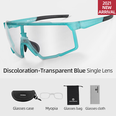 #ad ROCKBROS Cycling Sunglasses Full frame Photochromic Glasses for Men Bike Eyewear