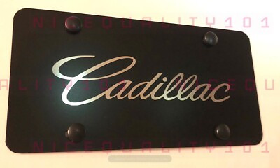 #ad Laser Engraved Cadillac Escalade Stainless Steel Finished License Plate