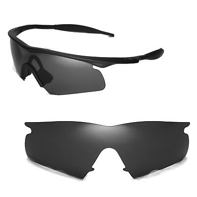 #ad New Walleva Black Replacement Lenses For Oakley New M Frame Hybrid Sunglasses