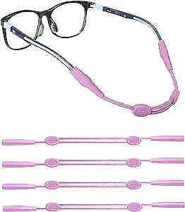 #ad Kids Glasses Strap 8 Adjustable Eyeglasses Strap Sports 12inch 4pcs Purple