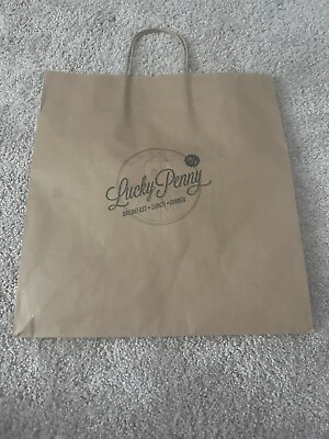 #ad Lucky Penny Restaurant Reusable Bag Red Rock Hotel 14 X 15 Paper Las Vegas NV