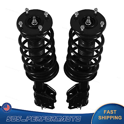 #ad Black Front Shock Struts Coil Springs Fit for 07 15 Lincoln MKX 07 14 Ford Edge