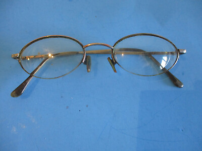 #ad PAIR OF ANTIQUE EYE GLASSES WITH METAL FRAME CANNOT READ NAME ON THEM quot;AS ISquot;