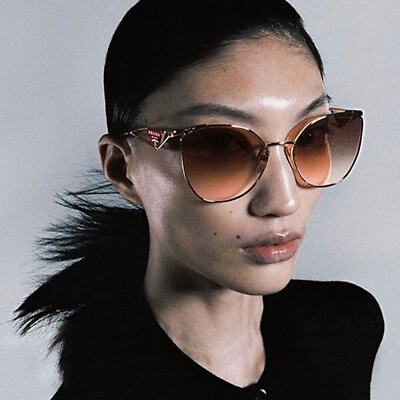 #ad NEW Prada 0PR 50ZS SVF0A5 Pink Gold Sunglasses