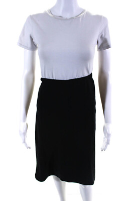 #ad Ralph Lauren Black Label Womens Black Wool Side Zip Midi Pencil Skirt Size 10 $85.39
