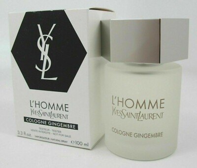 #ad YSL Yves Saint Laurent L#x27;homme Cologne GINGEMBRE 3.3 3.4 OZ 100 ml NEW White BOX