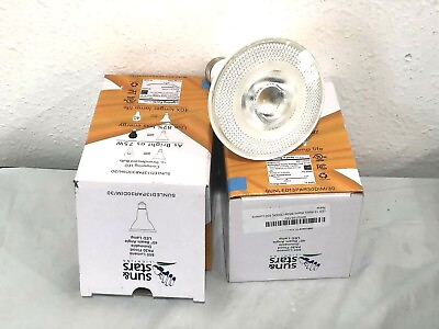 #ad LOT OF TWO 13 Watts Warm White 3000K 850 Lumens PA30 Flood Dimmable Angle LED $25.19