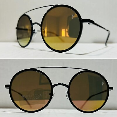 #ad Simply Vera Wang Sunglasses Round Mirrored Oversized Glasses Unique Cute