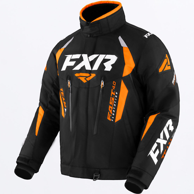 #ad Open Box FXR Men#x27;s Team FX Snowmobile Jacket Black Orange