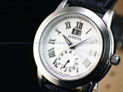 #ad RARE NOS Invicta Mens 40mm Vintage Series Big Date French Ebauche Sapphire Watch