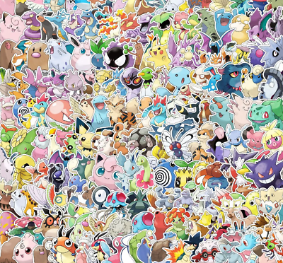#ad Pokemon Stickers 300 MEGA pack Set