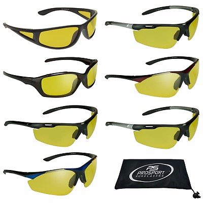 #ad Polarized Yellow Night Guide HD Clarity Computer Sunglasses Special Ops Glasses