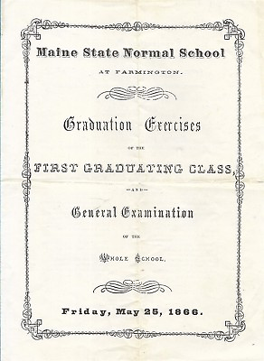 #ad Maine State Normal School Farmington Maine UMF Graduation Exercises 1866 1936