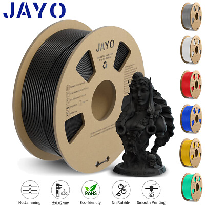#ad BUY 10 PAY 6 JAYO PLA Meta PETG PLA SILK ABS 3D Printer Filament 1.75mm 1.1KG