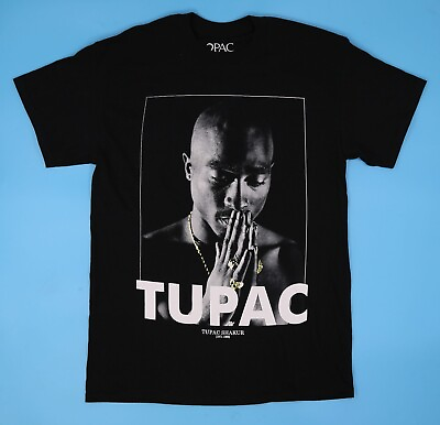 #ad Tupac Shakur 1971 1996 . Hip Hop Rap Graphic Cotton T Shirt New Size: M Black.