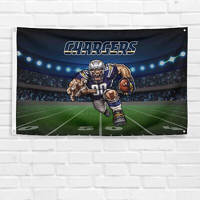 #ad For Los Angeles Chargers Football Fans 3x5 ft Mascot Flag NFL Gift Banner
