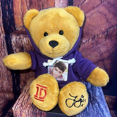 #ad One Direction 1D Plush Teddy Bear Zayn Malik Purple Hoodie i star Collectible