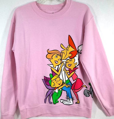 #ad The Jetsons Womens Pullover Crewneck Sweatshirt Small Pink