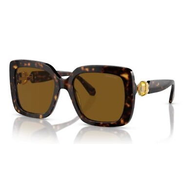 #ad Sunglasses Swarovski SK6001 100283 55 19 135 Woman Havana Lenses Brown Pola