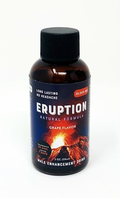 #ad 3 Bottle Count Eruption 35000mg Male Enhancement Grape Flavor Drink 2 Fl Oz Shot