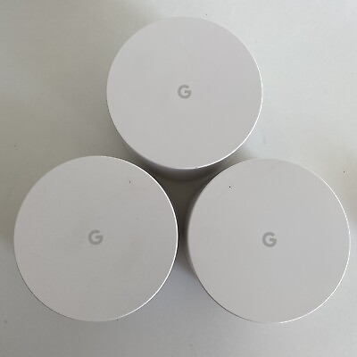 #ad Google WiFi System 3 Pack Model AC 1304 Mesh Wi Fi System NO CABLES