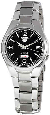 #ad Seiko 5 Black Dial Stainless Steel Men#x27;s Watch SNK623