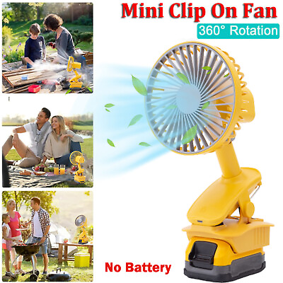 #ad Outdoor Clip on Fan Cordless Jobsite Fan for Dewalt 20V Max Battery 3 Speeds Fan