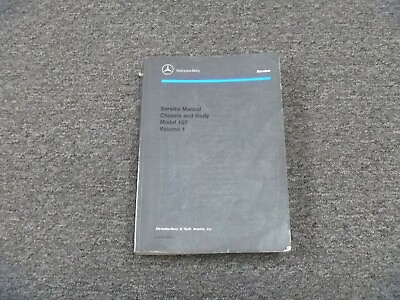 #ad 1981 1982 Mercedes Benz 380SLC Suspension Axle Brakes Shop Service Repair Manual