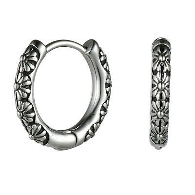 #ad 2pcs Men Women Stainless Steel Small Hoop Huggie Earrings Piercings Jewelry Gift $9.99