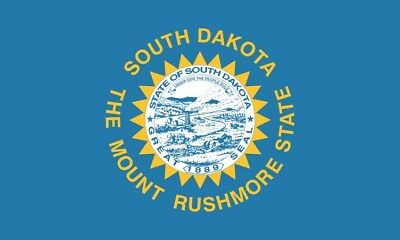#ad 5in x 3in South Dakota State Flag Magnet Car Truck Vehicle Magnetic Sign
