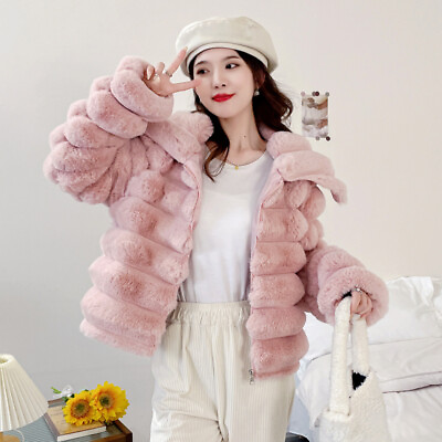 #ad Fur Coat Women Winter New Thickened Loose Lamb Wool Imitation Mink Fleece Jacket