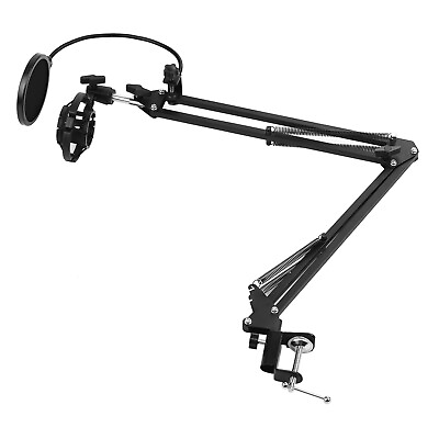 #ad Adjustable Foldable Microphone Stand Filter ShockProof Arm Stand M5V0