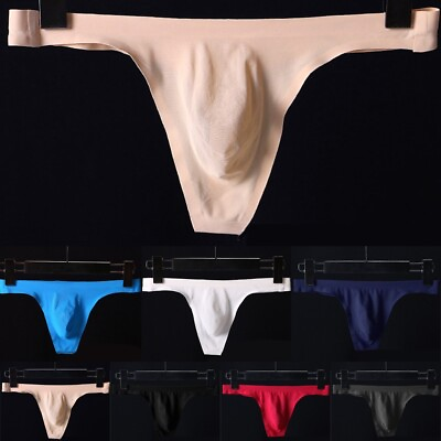 #ad Panties Briefs Seamless Sexy T Pants 1 Pcs Breathable Ice Silk M 2XL Nylon