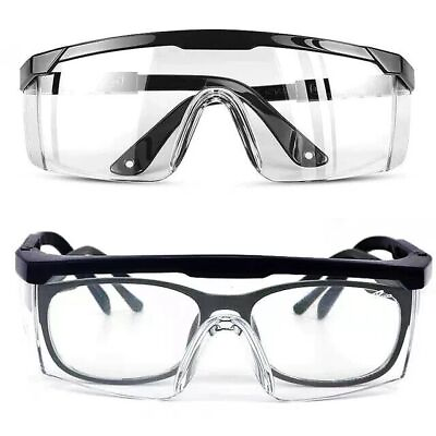#ad Safety Glasses Eye Protection Anti Fog and Anti Scratch Comfortable Black