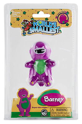 #ad World#x27;s Smallest BARNEY The Purple Dinosaur Childs TV Stuffed Lyons Plush Doll