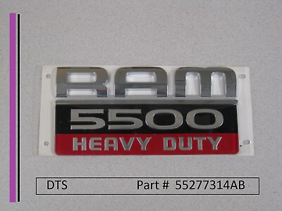 #ad New Original Dodge Ram 5500 Heavy Duty Emblem Badge Decal 55277314AB