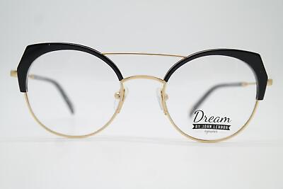 #ad Glasses Dream by JOHN LENNON DR 10 Gold Black Oval Frames New